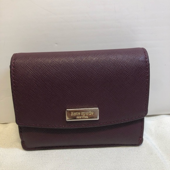 Kate Spade Petty Laurel way Mini Wallet Mulledwine - Picture 13 of 13